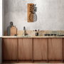 Wallity MA-298 Accesorio Decorativo de Pared en Nogal y Negro